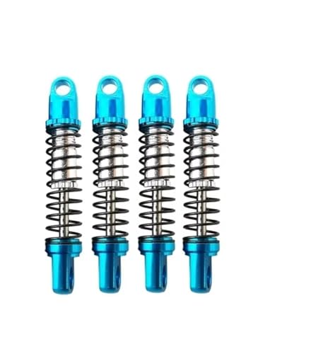 MGHGFYTAS Kompatibel Mit Xiaomi Für Jimny 1/16 Rc Auto Upgrade Teile Zubehör 4 Stück Metall Stoßdämpfer Dämpfer RC Auto Zubehör(Blue) von MGHGFYTAS