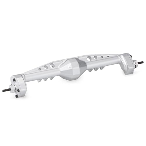 MGHGFYTAS RC Achse Set Kompatibel Mit Axial Für Capra 1.9 Für UTB 1/10 RC Crawler Für Chassis Cheater Rigs CNC Aluminium F9 Offset Portalachse Mit Servohalterungen(Silver,Rear) von MGHGFYTAS