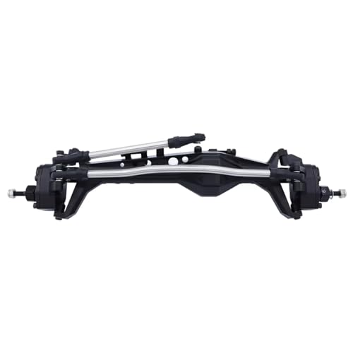 MGHGFYTAS RC Achse Set Kompatibel Mit Axial Für Capra 1.9 Für UTB AXI03004 AXI03000T1 T2 RC-Autoteile, CNC-gefräste Aluminium-integrierte Vorder- Und Hinterachse(Black,Front) von MGHGFYTAS