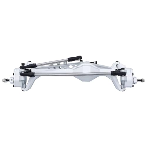 MGHGFYTAS RC Achse Set Kompatibel Mit Axial Für Capra 1.9 Für UTB AXI03004 AXI03000T1 T2 RC-Autoteile, CNC-gefräste Aluminium-integrierte Vorder- Und Hinterachse(Silver,Front) von MGHGFYTAS