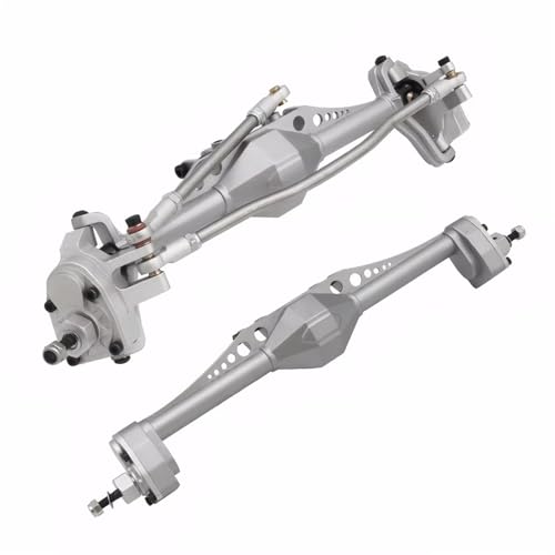 MGHGFYTAS RC Achse Set Kompatibel Mit Axial Für Capra 1.9 Für UTB AXI03004 Für Buggy F9 Für Wraith 90018 RR10 1/10 RC-Auto, Vorne Hinten Portalachse Upgrade-Teile(Silver,Front and Rear) von MGHGFYTAS