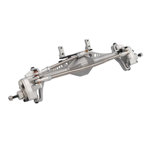 MGHGFYTAS RC Achse Set Kompatibel Mit Axial Für Capra 1.9 Für Unlimited Für Trail Für Buggy Für UTB 1/10 RC Crawler Car Upgrade-Teile Vorder- Und Hinterportalachse(Silver,Front) von MGHGFYTAS