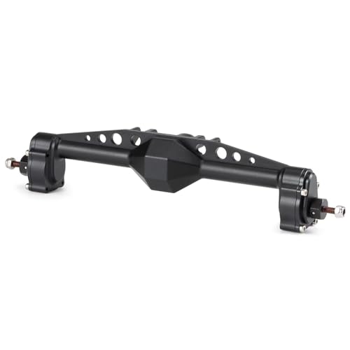 MGHGFYTAS RC Achse Set Kompatibel Mit Axial Für Capra Für SCX10 III RC-Auto-Cheater Rigs Aluminium-Offset-Portalachse Mit Servohalterung Upgrade-Teile(Black,Rear) von MGHGFYTAS