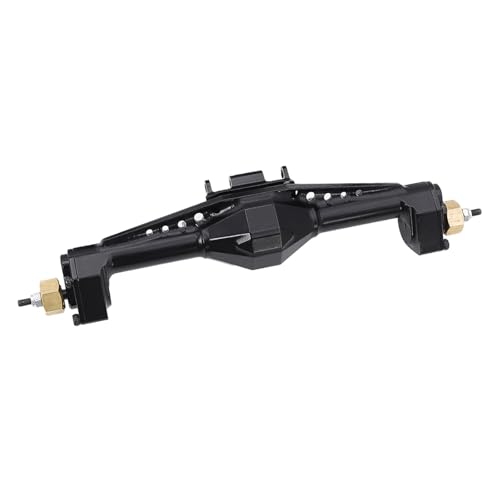 MGHGFYTAS RC Achse Set Kompatibel Mit Axial Für Capra UTB18 1/18 RC-Auto-Upgrade-Teile, Aluminiumlegierung, Vorder- Und Hinterportalachse Mit Servohalterung(Black,Rear) von MGHGFYTAS