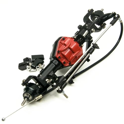MGHGFYTAS RC Achse Set Kompatibel Mit Axial Für SCX10 1/10 RC Crawler Autoteile, Metall-Vorder- Und Hinterachse Mit 4WD-Sperre, Hochleistungs-Lenkgestänge-Kit(Front) von MGHGFYTAS