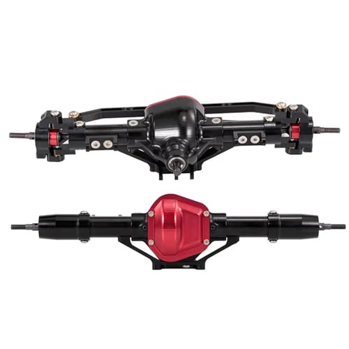 MGHGFYTAS RC Achse Set Kompatibel Mit Axial Für SCX10 1:10 RC Crawler Auto Upgrade Teile CNC Metall RC Auto Vordere Hinterachse Zubehör(Front and Rear) von MGHGFYTAS