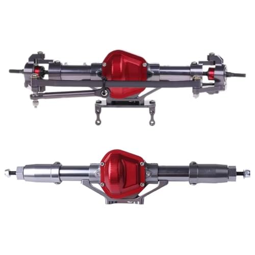 MGHGFYTAS RC Achse Set Kompatibel Mit Axial Für SCX10 1:10 RC Für Rock Crawler Car CNC Metall Vorder- Und Hinterachse Upgrade Teile Zubehör(Front and Rear) von MGHGFYTAS