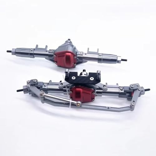 MGHGFYTAS RC Achse Set Kompatibel Mit Axial Für SCX10 D90 1/10 RC Crawler Auto Upgrades Zubehör Modell Auto Metall Vordere Hinterachse(Front and Rear) von MGHGFYTAS