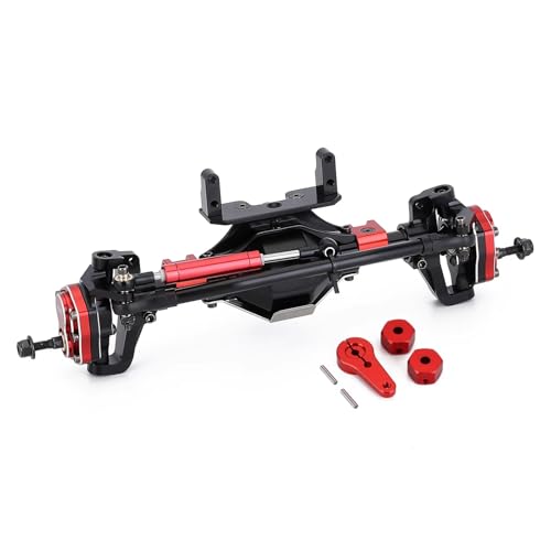 MGHGFYTAS RC Achse Set Kompatibel Mit Axial Für SCX10 Für SCX10 II 90046 90047 1:10 RC Crawler Car Upgrade-Teile Metall Vorne Hinten Portalachse Mit Schutz(Front) von MGHGFYTAS
