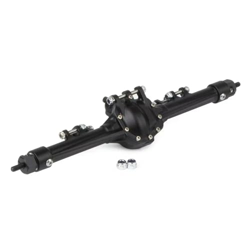 MGHGFYTAS RC Achse Set Kompatibel Mit Axial Für SCX10 II 1/10 RC Für Rock Crawler Integrierte Aluminiumachse Upgrade-Teile Zubehör(Black,Rear) von MGHGFYTAS