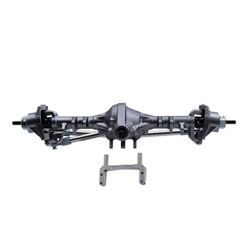 MGHGFYTAS RC Achse Set Kompatibel Mit Axial Für SCX10 II 90046 1/10 RC Crawler Rig, Gerade, Komplette Achsen, Upgrade-Teile, Integrierte CNC-Aluminium-Vorder- Und Hinterachse(Gray,Front) von MGHGFYTAS