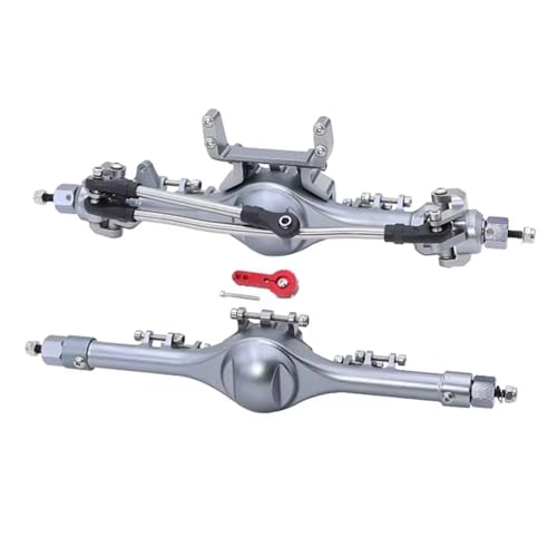 MGHGFYTAS RC Achse Set Kompatibel Mit Axial Für SCX10 II 90046 90047 1/10 RC Crawler Car Upgrade-Teile, Aluminiumlegierung, Vorne Und Hinten, Gerade, Komplette Achsen von MGHGFYTAS