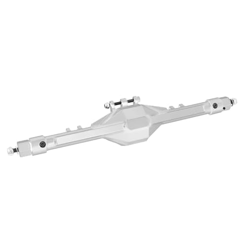 MGHGFYTAS RC Achse Set Kompatibel Mit Axial Für SCX10 II 90046 90047 1/10 RC Crawler Upgrade-Teile CNC-Aluminium-Vorder- Und Hinterachse, Gerades Komplettes Achsen-Set(Silver,Rear) von MGHGFYTAS