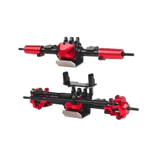 MGHGFYTAS RC Achse Set Kompatibel Mit Axial Für SCX10 II 90046 90047 1:10 RC Crawler Autozubehör CNC Metall Vorderachse Hinterachse Mit Schutz(Front and Rear) von MGHGFYTAS