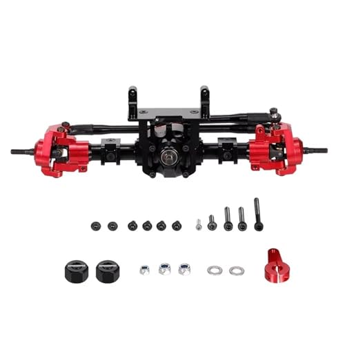 MGHGFYTAS RC Achse Set Kompatibel Mit Axial Für SCX10 II 90046 90047 CNC-Metall-Vorder-/Hinterachse Mit Schutz Für 1:10 RC-Crawler-Auto-Upgrade-Teile(Front) von MGHGFYTAS