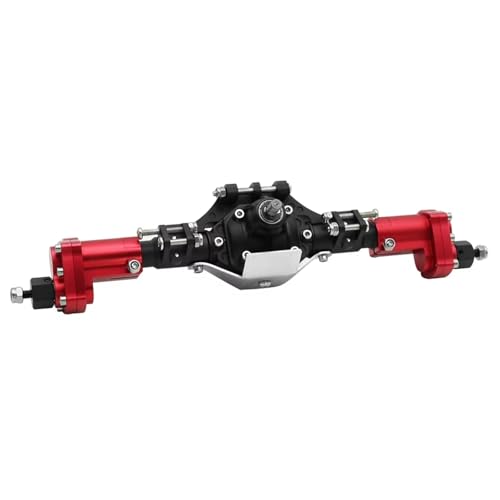 MGHGFYTAS RC Achse Set Kompatibel Mit Axial Für SCX10 II 90046 90047 D90 1/10 RC Für Rock Crawler CNC-Aluminiumlegierung Vorne Und Hinten Portalachse(Red,Rear) von MGHGFYTAS