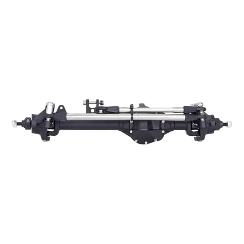 MGHGFYTAS RC Achse Set Kompatibel Mit Axial Für SCX10 II Für Vanquish VS4-10 1/10 RC Crawler Für Chassis CNC Aluminium Vorne Hinten Gerade Achse(Black,Front) von MGHGFYTAS