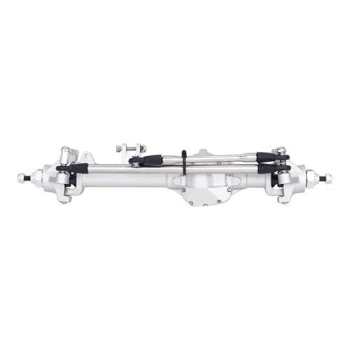 MGHGFYTAS RC Achse Set Kompatibel Mit Axial Für SCX10 II Für Vanquish VS4-10 1/10 RC Crawler Für Chassisteile CNC-Aluminium-Offset-Geradeachsensatz(Silver,Front) von MGHGFYTAS