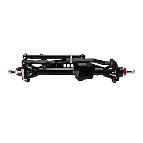 MGHGFYTAS RC Achse Set Kompatibel Mit Axial Für SCX10 Pro 1/10 RC Crawler Auto-Upgrade-Teile, Aluminiumlegierung, Vorne Und Hinten, Gerade Achsen-Set(Black,Front) von MGHGFYTAS