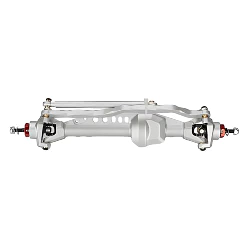 MGHGFYTAS RC Achse Set Kompatibel Mit Axial Für SCX10 Pro 1/10 RC Crawler Auto-Upgrade-Teile, Aluminiumlegierung, Vorne Und Hinten, Gerade Achsen-Set(Silver,Front) von MGHGFYTAS