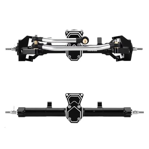 MGHGFYTAS RC Achse Set Kompatibel Mit Axial Für SCX24 1/24 Fernbedienungsauto Aluminium-Doppelgelenkachse RC Vorder- Und Hinterachsen Upgrade-Teile(Front and Rear) von MGHGFYTAS