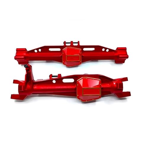 MGHGFYTAS RC Achse Set Kompatibel Mit Axial Für SCX6 Für Honcho 1/6 RC-Autoersatzteile CNC-Aluminium7075 Vorder- Und Hinterachsgehäuse(Red) von MGHGFYTAS