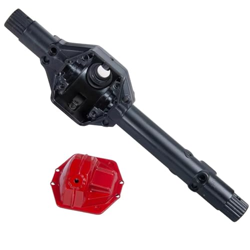 MGHGFYTAS RC Achse Set Kompatibel Mit Axial Für Wraith 90018 1/10 RC Crawler Für Klettern Von Autoteilen, Vorder- Und Hinterachse, Gehäuse Aus Metall, Achsschale(Black) von MGHGFYTAS