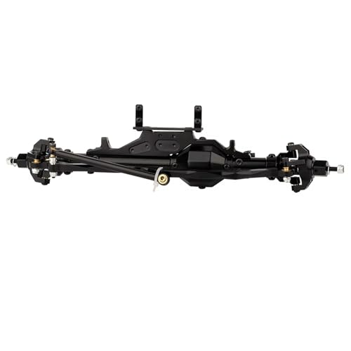 MGHGFYTAS RC Achse Set Kompatibel Mit Axial Für Wraith 90018 RR10 1/10 RC Crawler Für Rock Für Racer Upgrade-Teile CNC-rautenförmige Komplette Vorder- Und Hinterachse(Black,Front) von MGHGFYTAS