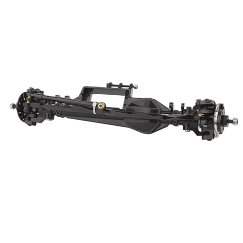 MGHGFYTAS RC Achse Set Kompatibel Mit Axial RBX10 Für Ryft 1/10 RC Cralwer Upgrades Aus Aluminiumlegierung, Vorder- Und Hinterachse, Montagesatz, Zubehör(Black,Front) von MGHGFYTAS