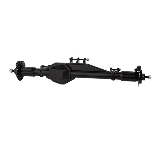 MGHGFYTAS RC Achse Set Kompatibel Mit Axial RBX10 Für Ryft 1/10 RC Cralwer Upgrades Aus Aluminiumlegierung, Vorder- Und Hinterachse, Montagesatz, Zubehör(Black,Rear) von MGHGFYTAS