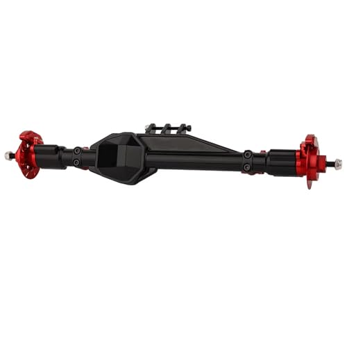 MGHGFYTAS RC Achse Set Kompatibel Mit Axial RBX10 Für Ryft 1/10 RC Cralwer Upgrades Aus Aluminiumlegierung, Vorder- Und Hinterachse, Montagesatz, Zubehör(Red,Rear) von MGHGFYTAS
