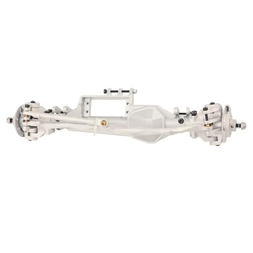 MGHGFYTAS RC Achse Set Kompatibel Mit Axial RBX10 Für Ryft 1/10 RC Cralwer Upgrades Aus Aluminiumlegierung, Vorder- Und Hinterachse, Montagesatz, Zubehör(Silver,Front) von MGHGFYTAS