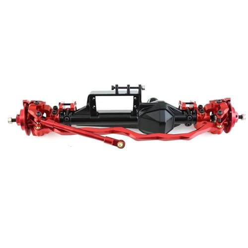 MGHGFYTAS RC Achse Set Kompatibel Mit Axial RBX10 Für Ryft 1/10 RC Crawler Auto Upgrade Teile Zubehör Metall Komplette Vorder- Und Hinterachse(Red,Front) von MGHGFYTAS
