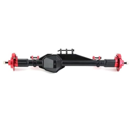 MGHGFYTAS RC Achse Set Kompatibel Mit Axial RBX10 Für Ryft 1/10 RC Crawler Auto Upgrade Teile Zubehör Metall Komplette Vorder- Und Hinterachse(Red,Rear) von MGHGFYTAS