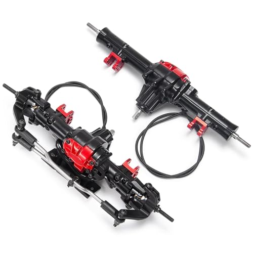 MGHGFYTAS RC Achse Set Kompatibel Mit D90 1/10 RC Crawler Car Upgrade-Teile. Hochfeste Metall-Komplettachse Vorne Und Hinten Mit Differentialsperre(Front and Rear) von MGHGFYTAS