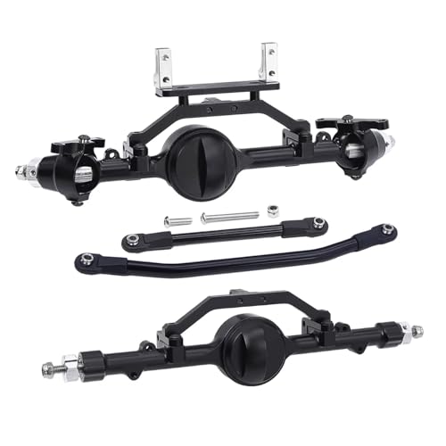 MGHGFYTAS RC Achse Set Kompatibel Mit D90 Für Gelande II TF2 D110 Für Yota II 1/10 RC Crawler Gerade Achsen CNC Aluminiumlegierung Vorder- Und Hinterachse Komplettset(Front and Rear) von MGHGFYTAS
