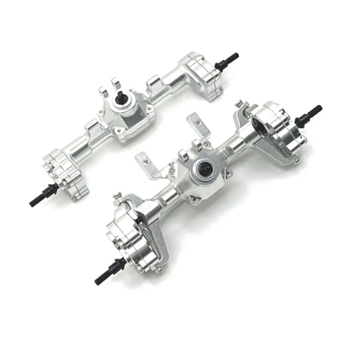 MGHGFYTAS RC Achse Set Kompatibel Mit FMS 1/24 Für FCX24 Für Xiaoqi Für FCX18 1/18 Für LC80 Für Lemur RC-Auto-Differential Vorder- Und Hinterachse Montageteile(Silver) von MGHGFYTAS