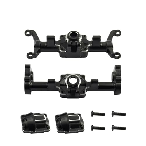 MGHGFYTAS RC Achse Set Kompatibel Mit FMS Für FCX24 1/24 RC-Auto-Upgrade-Teile, Crawler-Zubehör, Aluminium-Achsgehäuse, Diff-Abdeckungen von MGHGFYTAS