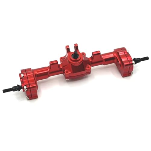 MGHGFYTAS RC Achse Set Kompatibel Mit FMS Für FCX24 1/24 RC-Auto-Upgrade-Teile Zubehör Metallportalachse Komplette Vorder- Und Hinterachse(Red,Rear) von MGHGFYTAS