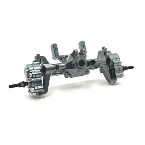 MGHGFYTAS RC Achse Set Kompatibel Mit FMS Für FCX24 Für Xiaoqi Für Crusher 1/24 RC-Autoteile, Upgrade-Metall-Vorder-Hinter-Portalbrücken-Achsdifferentialbaugruppe(Gray,Front) von MGHGFYTAS