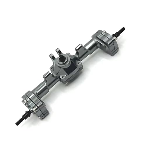 MGHGFYTAS RC Achse Set Kompatibel Mit FMS Für FCX24 Für Xiaoqi Für Crusher 1/24 RC-Modelle Portalachsen-Upgrade-Kit Aluminium-Vorder- Und Hinterachsenbaugruppe(Gray,Rear) von MGHGFYTAS