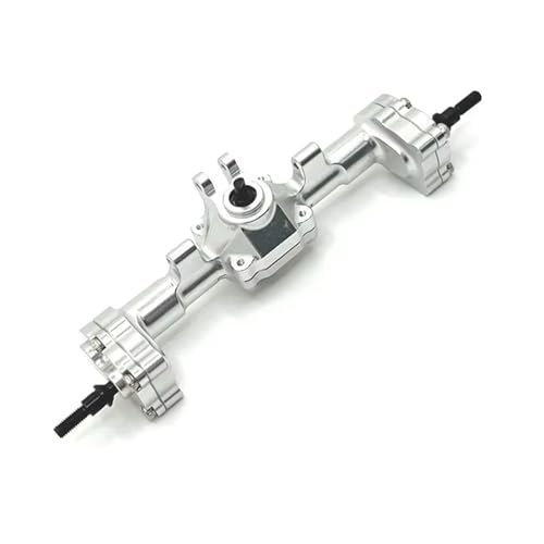 MGHGFYTAS RC Achse Set Kompatibel Mit FMS Für FCX24 Für Xiaoqi Für Crusher 1/24 RC-Modelle Portalachsen-Upgrade-Kit Aluminium-Vorder- Und Hinterachsenbaugruppe(Silver,Rear) von MGHGFYTAS