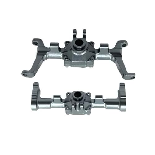 MGHGFYTAS RC Achse Set Kompatibel Mit FMS Für Xiaoqi Für FCX24 1/24 Fernbedienungsauto-Ersatzteile, Metall-Upgrade, Modifiziertes CNC-Vorder- Und Hinterachsgehäuse(Gray) von MGHGFYTAS