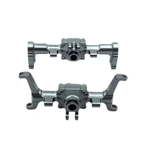 MGHGFYTAS RC Achse Set Kompatibel Mit FMS Für Xiaoqi Für FCX24 1/24 Fernbedienungsautoteile, Metall-Upgrade, Modifizierte CNC-Vorder- Und Hinterachsgehäuseteile(Gray) von MGHGFYTAS