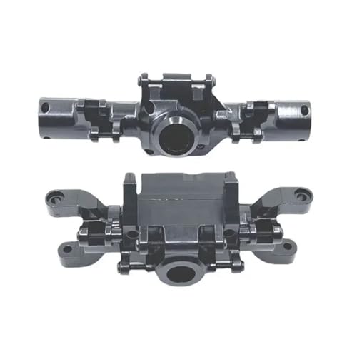 MGHGFYTAS RC Achse Set Kompatibel Mit HBToys ZP1001 ZP1002 ZP1003 ZP1004 1/10 RC-Auto-Ersatzteilen, 2-teilige Vorder- Und Hinterachsbrückenschalen(Black,Front and Rear) von MGHGFYTAS