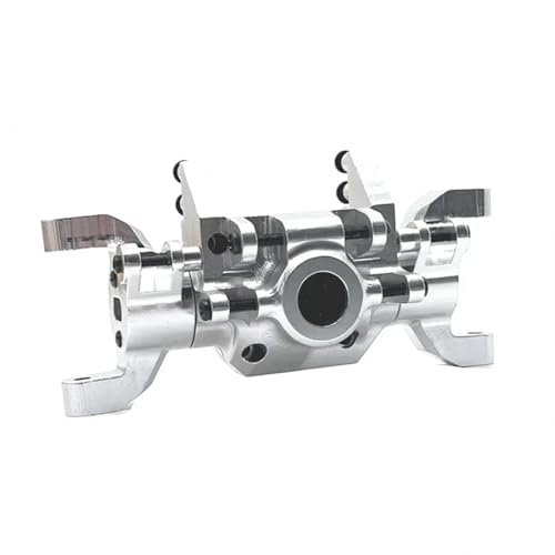 MGHGFYTAS RC Achse Set Kompatibel Mit HBToys ZP1001 ZP1002 ZP1003 ZP1004 1/10 RC-Auto-Ersatzteilen, 2-teilige Vorder- Und Hinterachsbrückenschalen(Silver,Front) von MGHGFYTAS