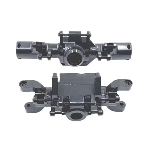 MGHGFYTAS RC Achse Set Kompatibel Mit HBToys ZP1001 ZP1002 ZP1003 ZP1004 1/10 RC-Auto-Ersatzteilzubehör, 2-teilige Vorder- Und Hinterachsbrückenschale(Black,Front and Rear) von MGHGFYTAS