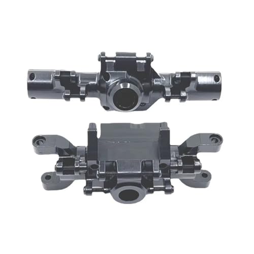 MGHGFYTAS RC Achse Set Kompatibel Mit HuangBo ZP1001 ZP1002 ZP1003 ZP1004 1/10 RC-Autoteilen, Metall-Upgrade, CNC-Prozess, Vorder- Und Hinterachsgehäuse(Gray) von MGHGFYTAS