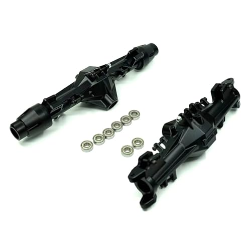 MGHGFYTAS RC Achse Set Kompatibel Mit LOSI Für LMT Für Monster Truck 1:8 RC-Auto CNC Aluminum7075 Vorder- Und Hinterachsgehäuse Upgrade-Zubehör(Black) von MGHGFYTAS