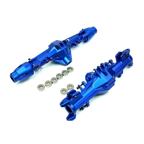 MGHGFYTAS RC Achse Set Kompatibel Mit LOSI Für LMT Für Monster Truck 1:8 RC-Auto CNC Aluminum7075 Vorder- Und Hinterachsgehäuse Upgrade-Zubehör(Blue) von MGHGFYTAS
